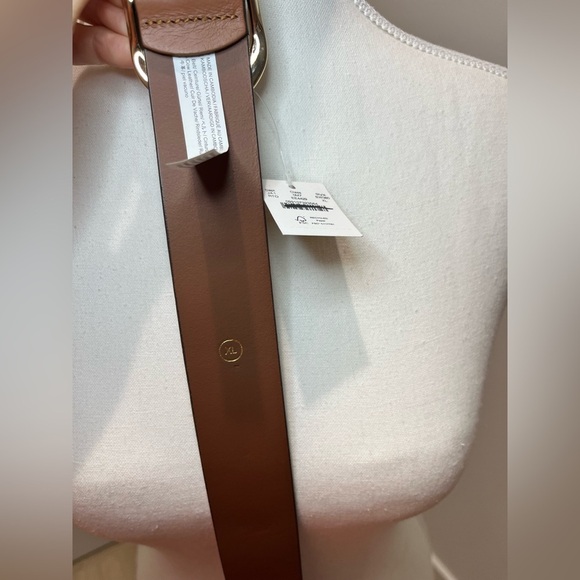 NEW J. Crew Women’s oval buckle belt in Italian leather Rich Toffee XL BW380 $98 - Picture 10 of 10